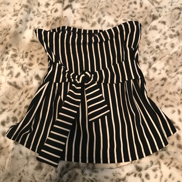 Striped Express Tube Top - Picture 2 of 4
